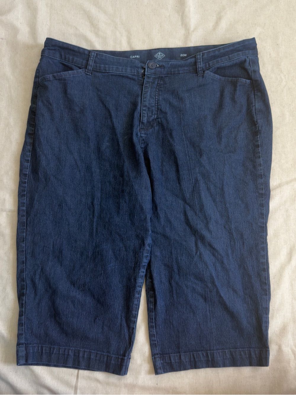 St. John's Bay Dark Navy Relaxed Jeans Shorts